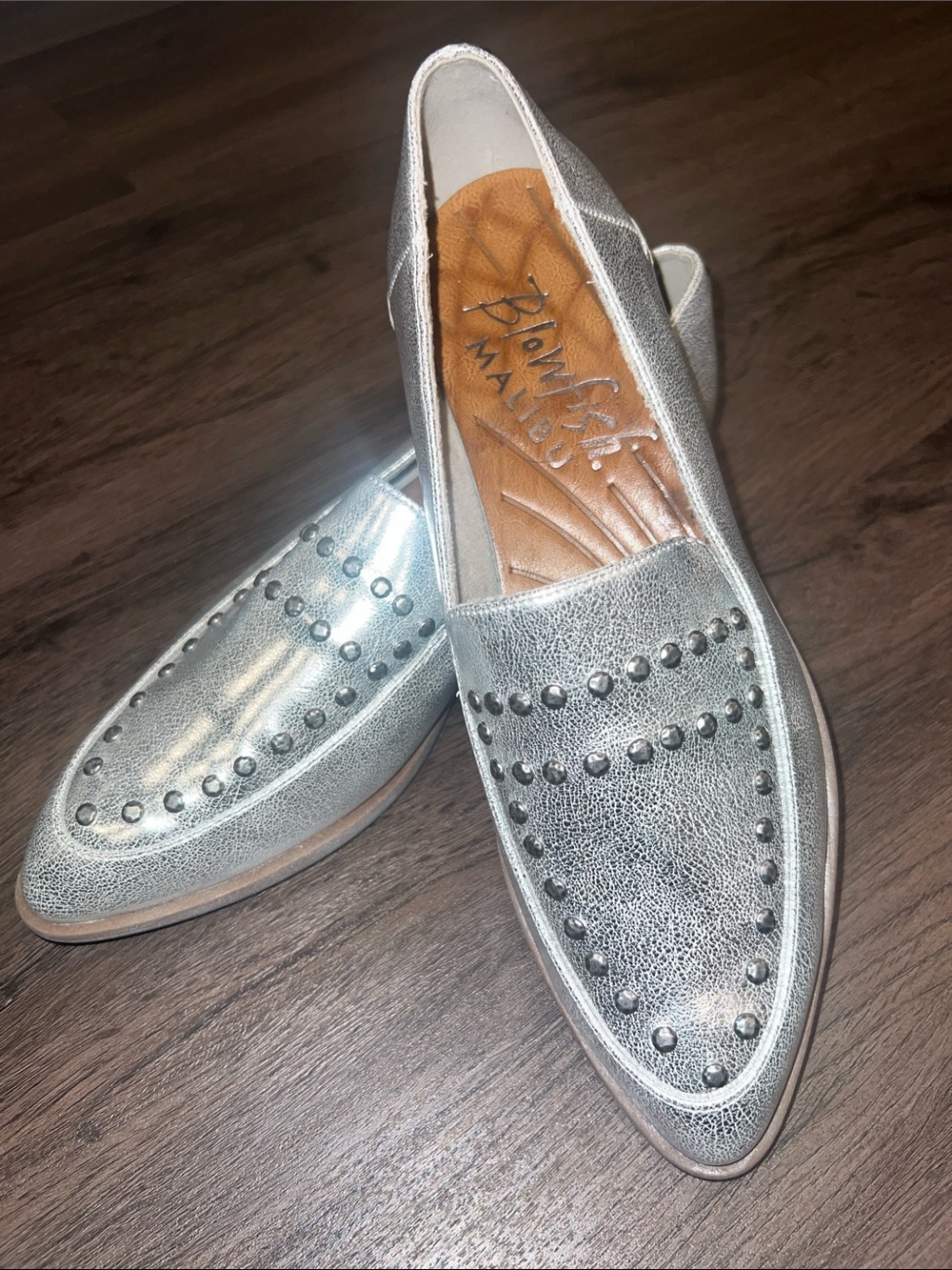 Blowfish Harper Studded Pointed-Toe Loafers for Women